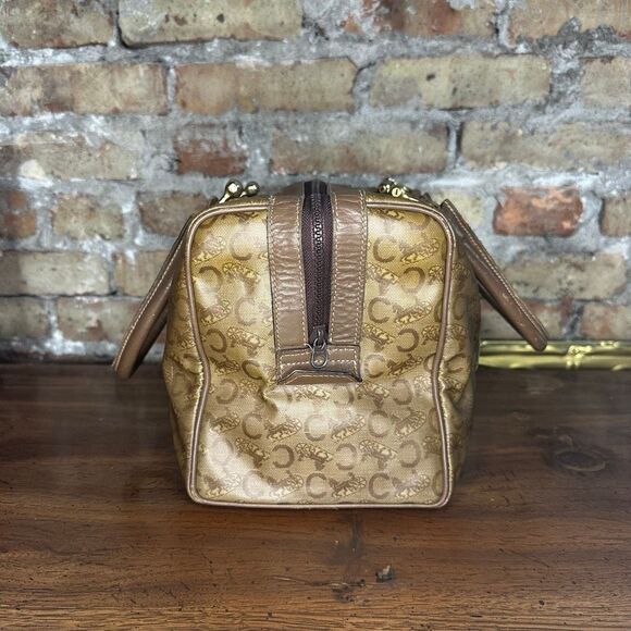 Vintage Celine Horse Carriage Monogram Coated Canvas Mini Boston Bag - Picture 4 of 16